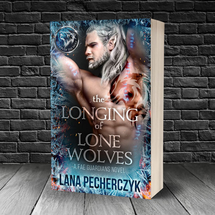Lana Pecherczyk Romance Author Paperback Signed by Author The Longing of Lone Wolves (Paperback) Post-apocalyptic fae romance book cover