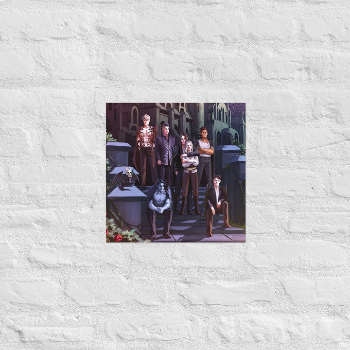 Print on Demand Art 14″×14″ Fae Devils Family Portrait Poster