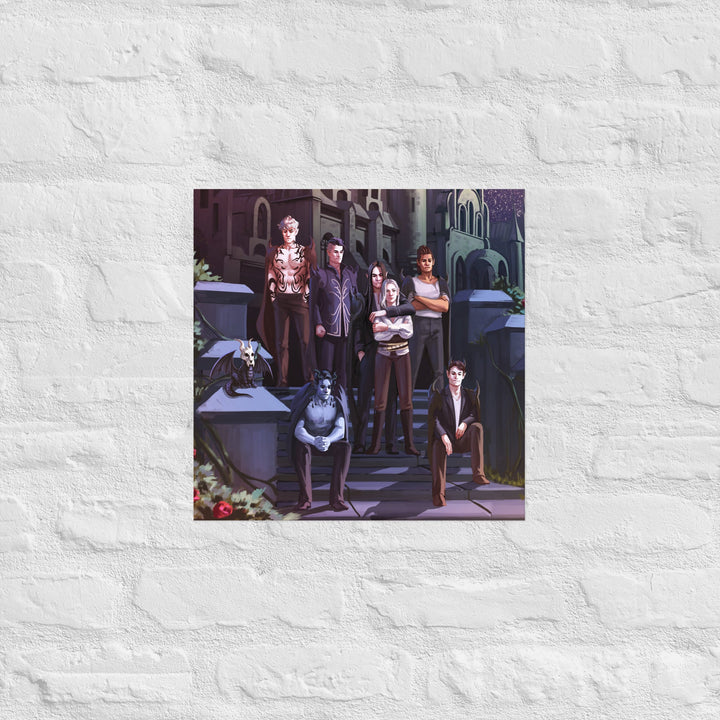 Print on Demand Art 16″×16″ Fae Devils Family Portrait Poster