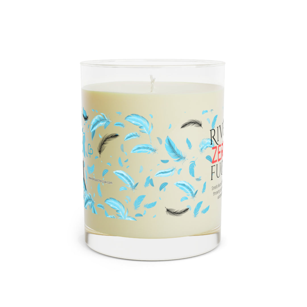 “River’s Zero Fucks” Scented Candle - Full Glass, 11oz