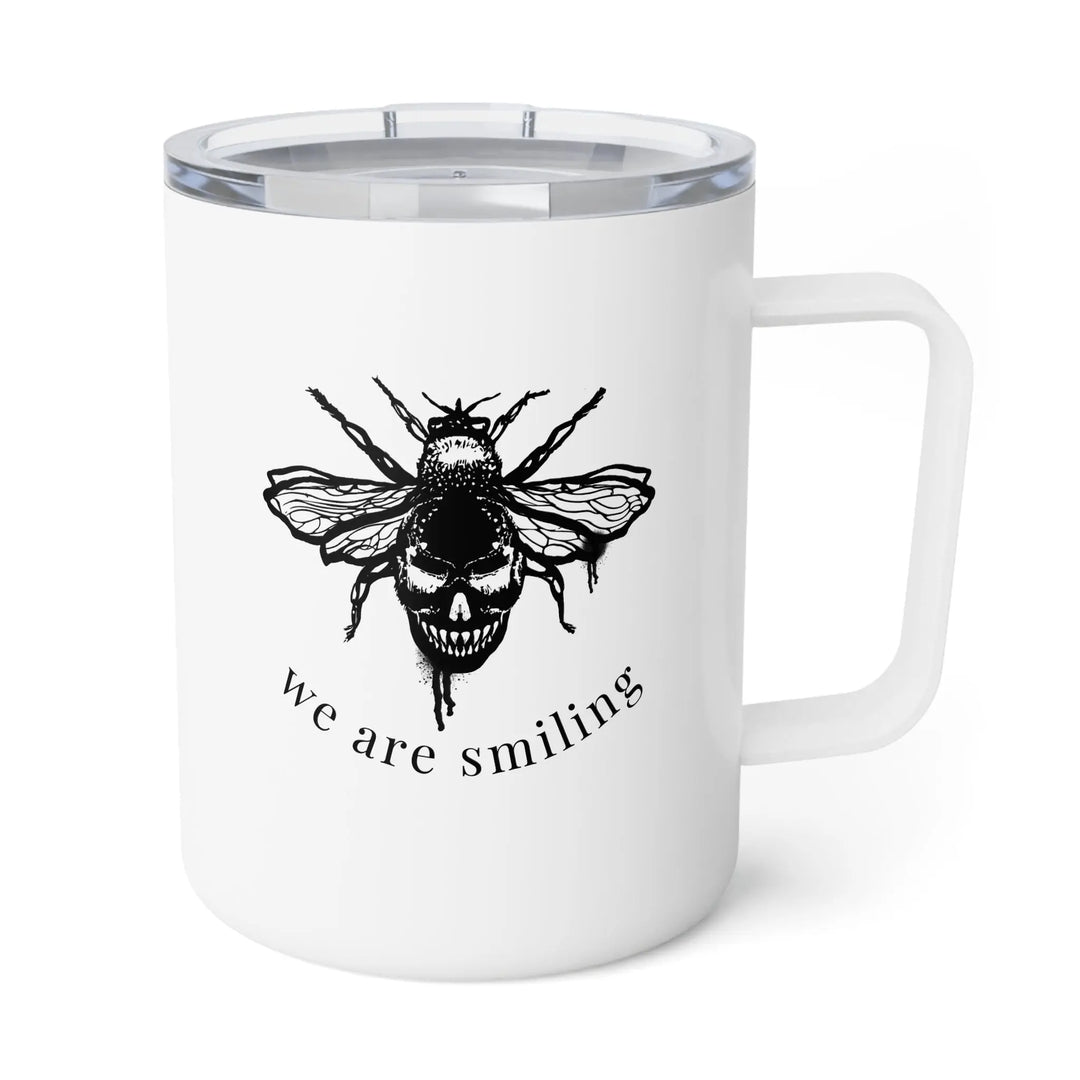 "We Are Smiling" Fae Devils Insulated Coffee Mug, 10oz Printify
