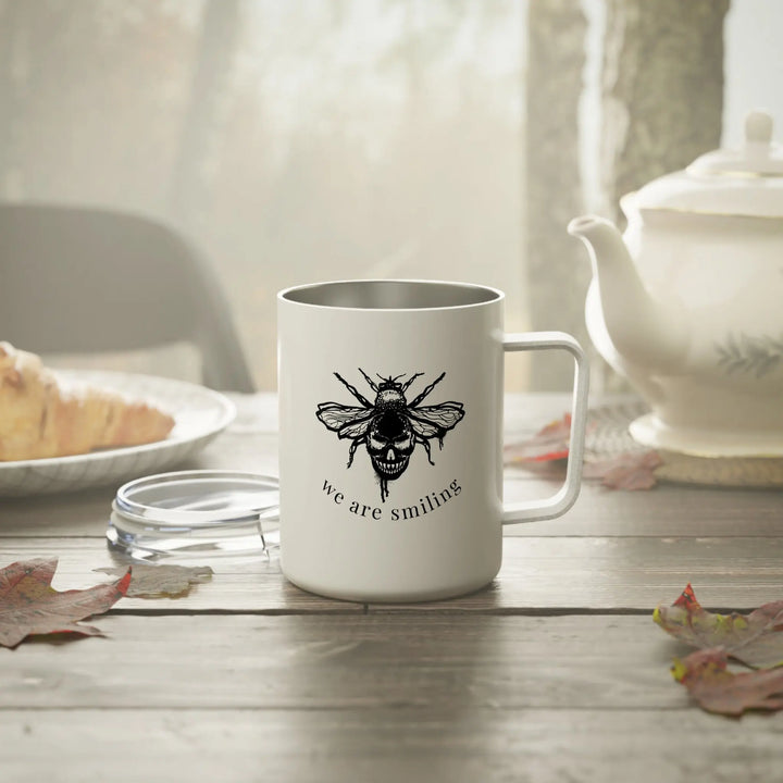 "We Are Smiling" Fae Devils Insulated Coffee Mug, 10oz Printify