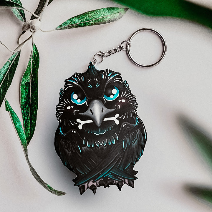 Team Crow Baby Plush Keychain – Pocket-Sized Mischief