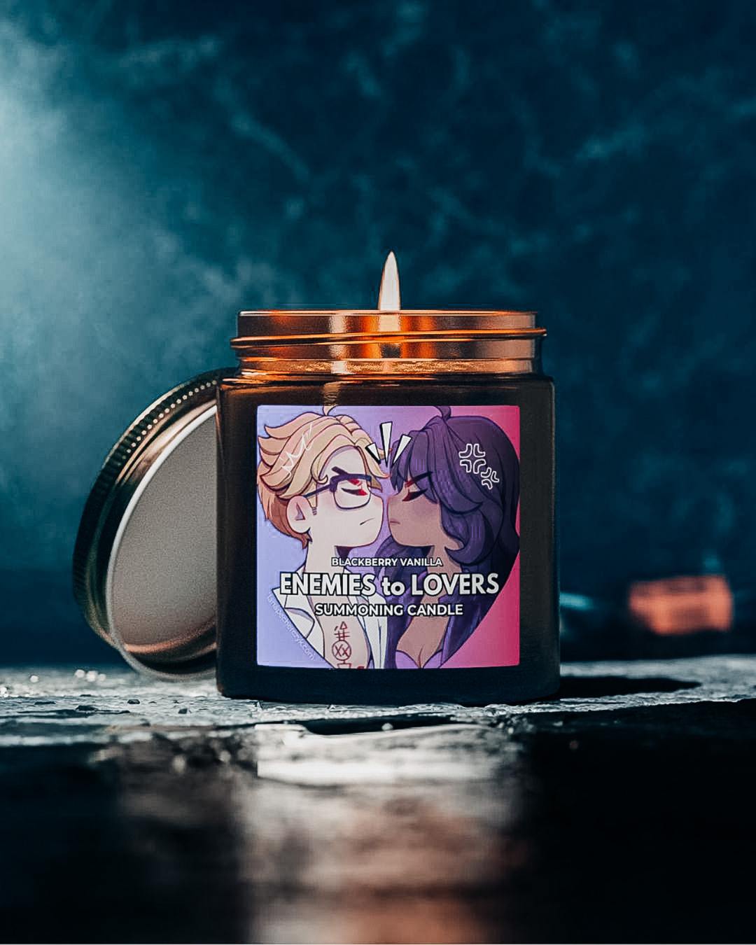 Enemies to Lovers Scented Candle Printify