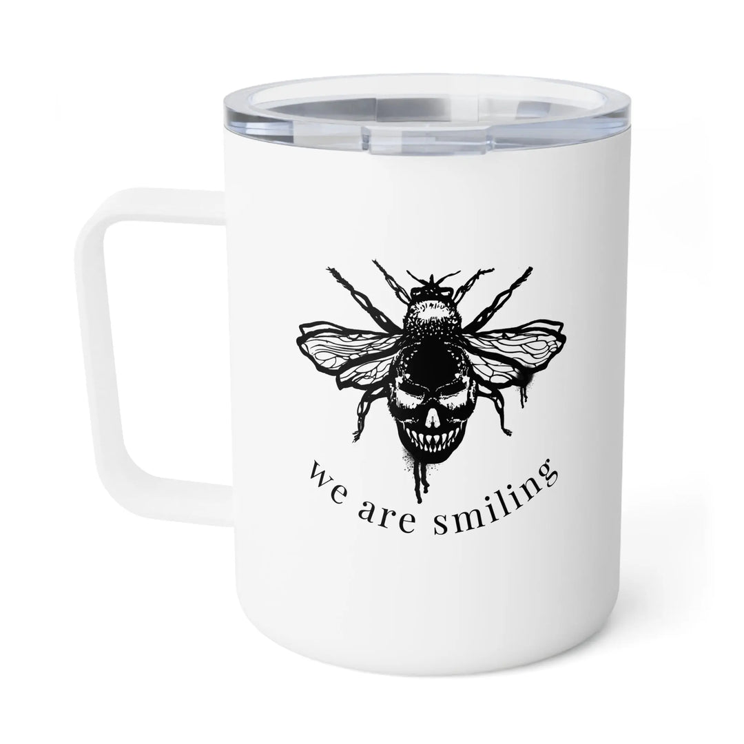 "We Are Smiling" Fae Devils Insulated Coffee Mug, 10oz Printify
