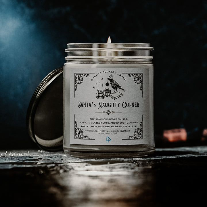 "SANTA'S NAUGHTY CORNER" Candle | A Crow's Christmas Haven