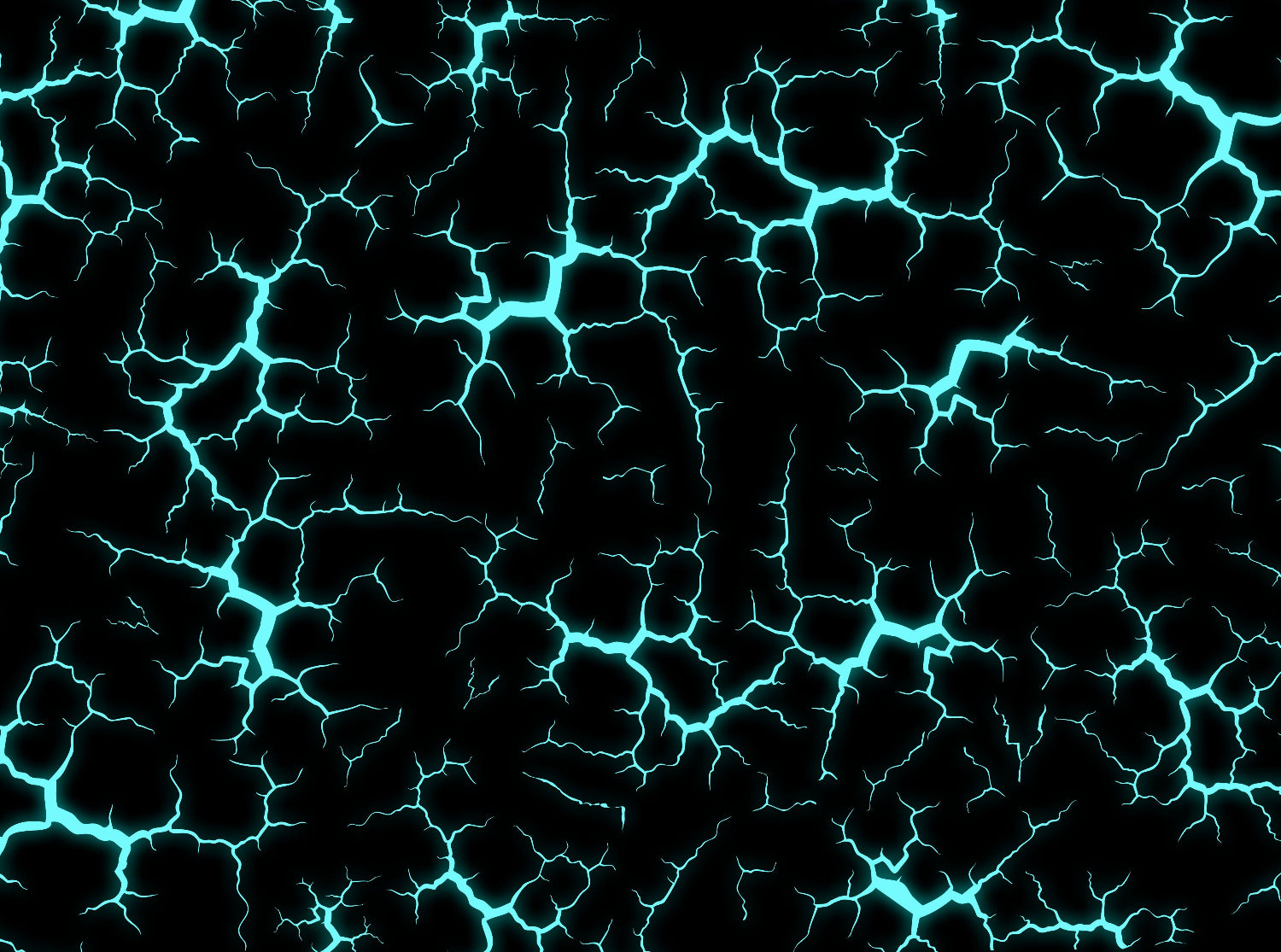 Blue lightning pattern on a black background