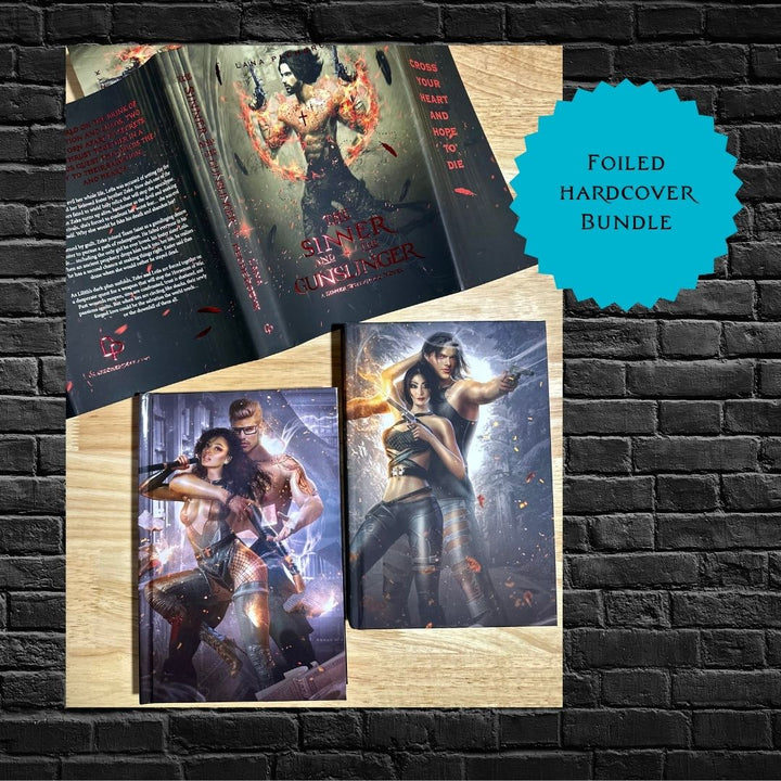 Lana Pecherczyk Romance Author Special Editions The Sinner and the Scholar and Gunslinger Exclusive Foiled Bundle (Events)