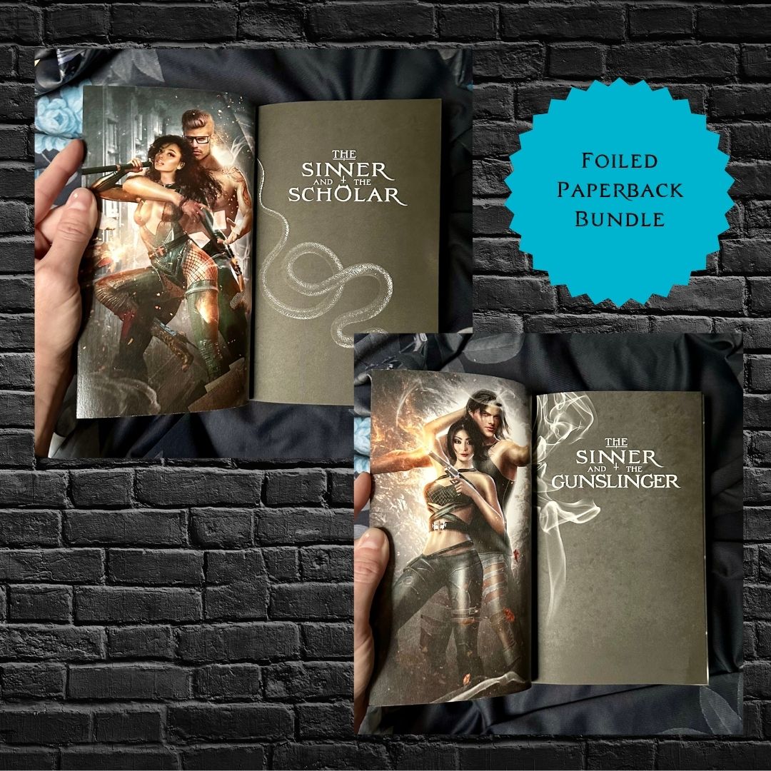 Lana Pecherczyk Romance Author Special Editions The Sinner and the Scholar and Gunslinger Exclusive Foiled Bundle (Events)