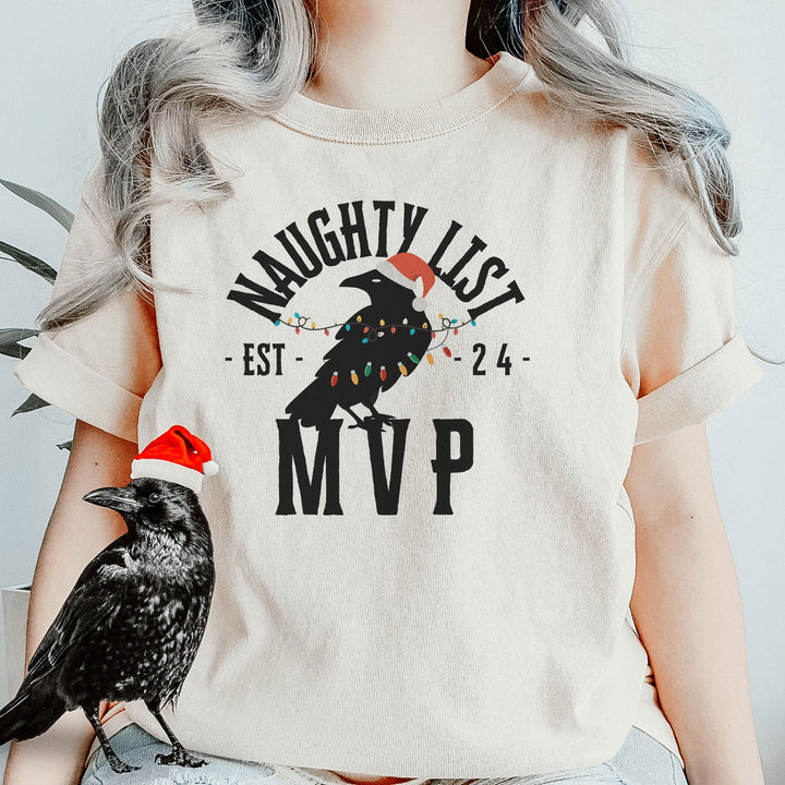 "Santa's Naughty List MVP" Team Crow T-Shirt