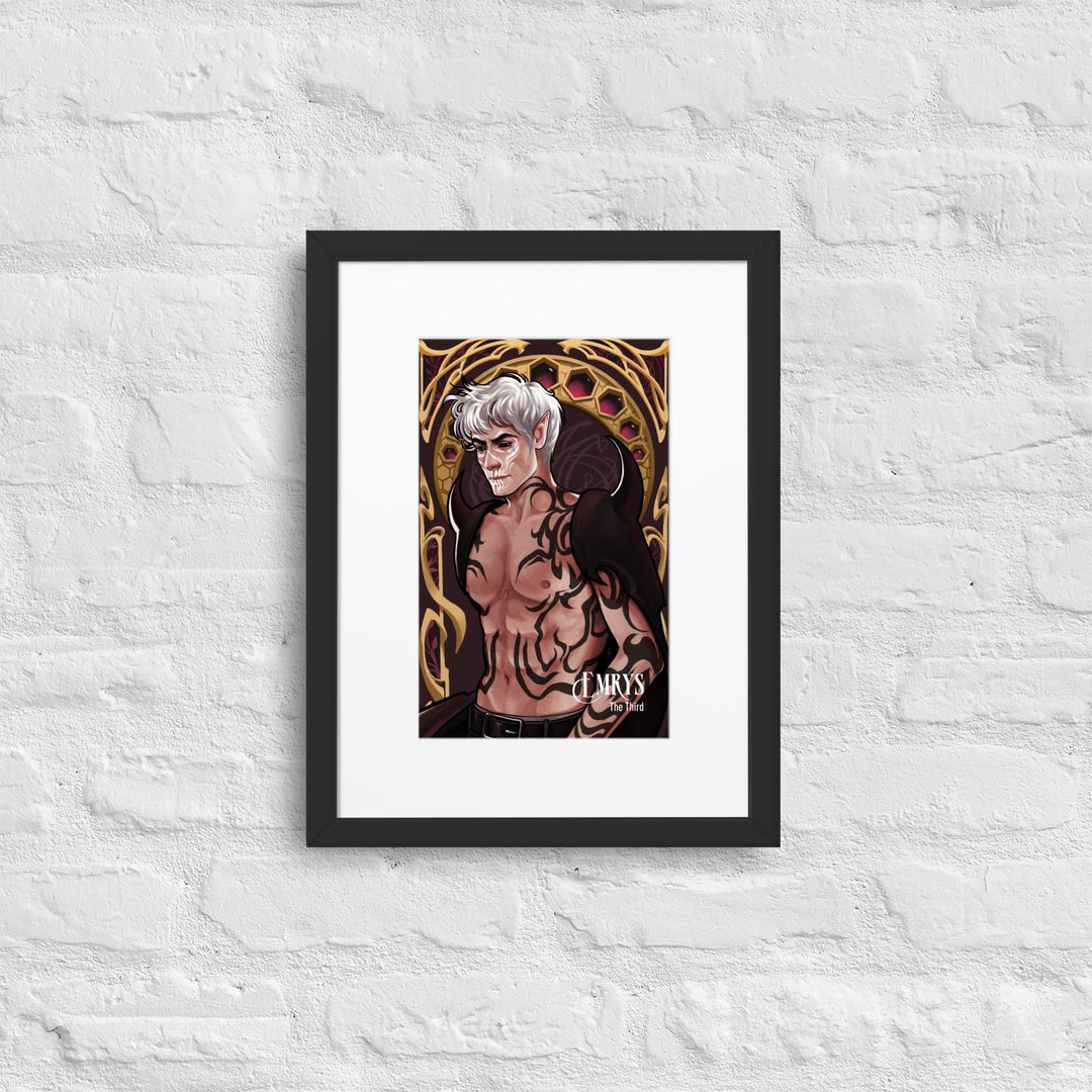 Print on Demand Art Black / 30×40 cm Emrys Framed Poster