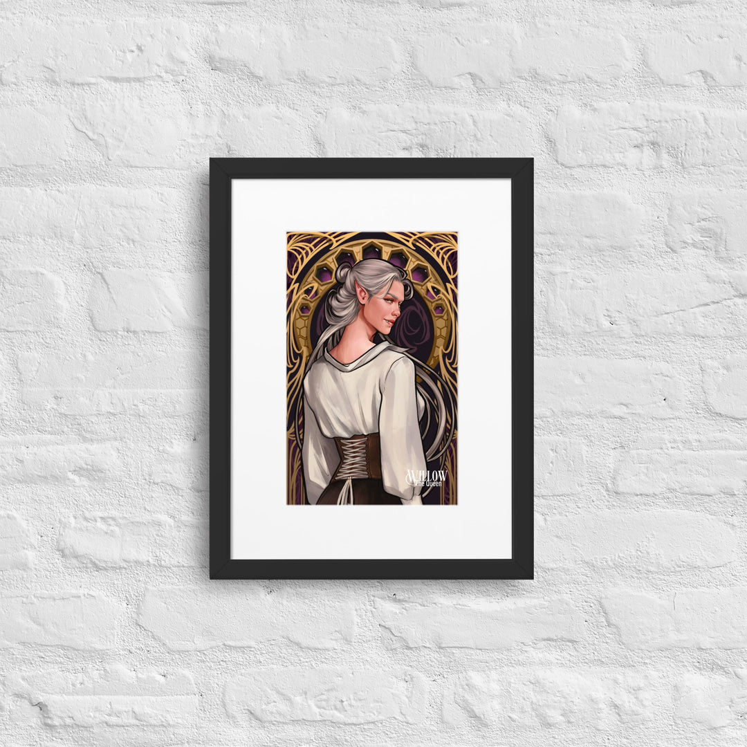 Print on Demand Art Black / 30×40 cm Willow Framed Character Art Poster