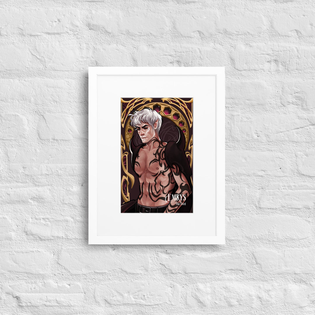 Print on Demand Art White / 30×40 cm Emrys Framed Poster