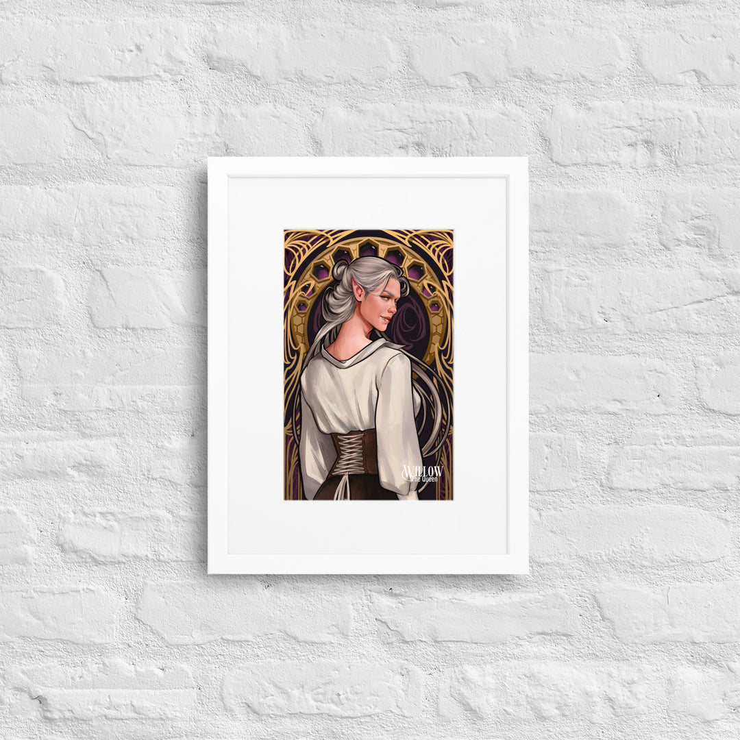 Print on Demand Art White / 30×40 cm Willow Framed Character Art Poster