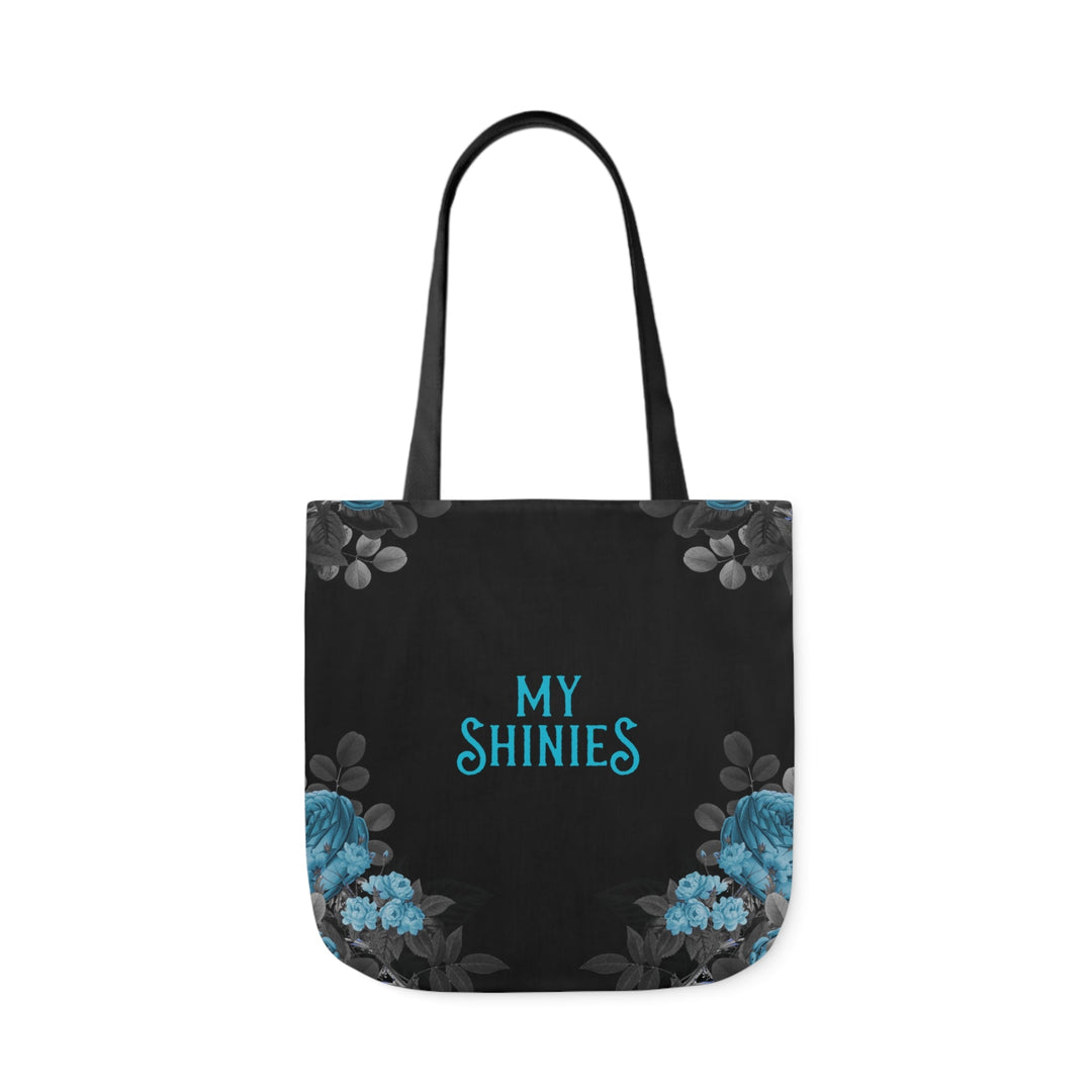 Print on Demand Bags 18" × 18'' / Black "My Shinies" Team Crow Canvas Tote Bag