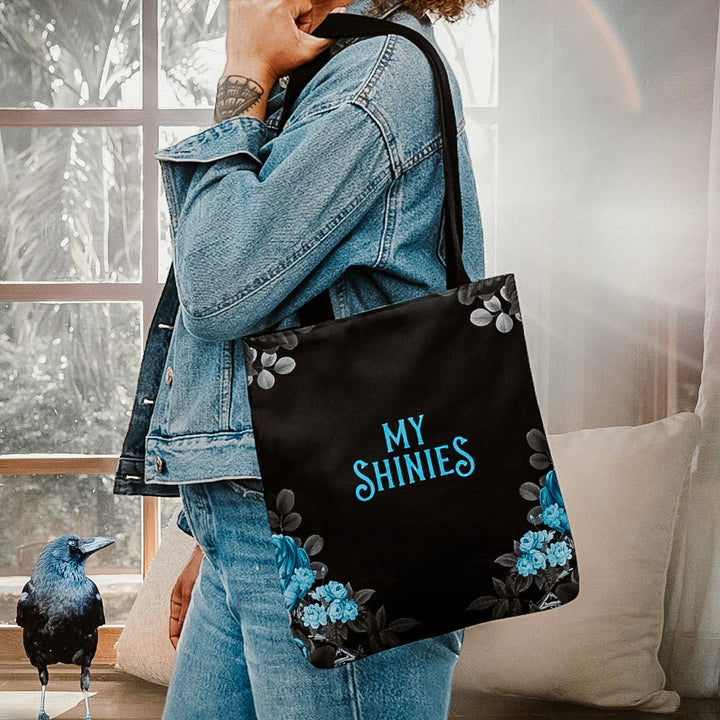 Print on Demand Bags "My Shinies" Team Crow Canvas Tote Bag