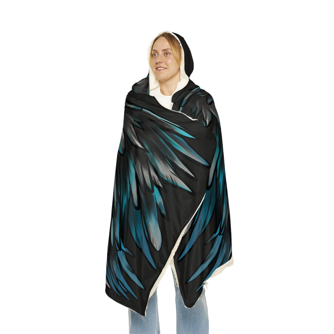 Print on Demand Blankets 80" × 55" / Microfiber Fleece Fallen Angel Snuggle Blanket