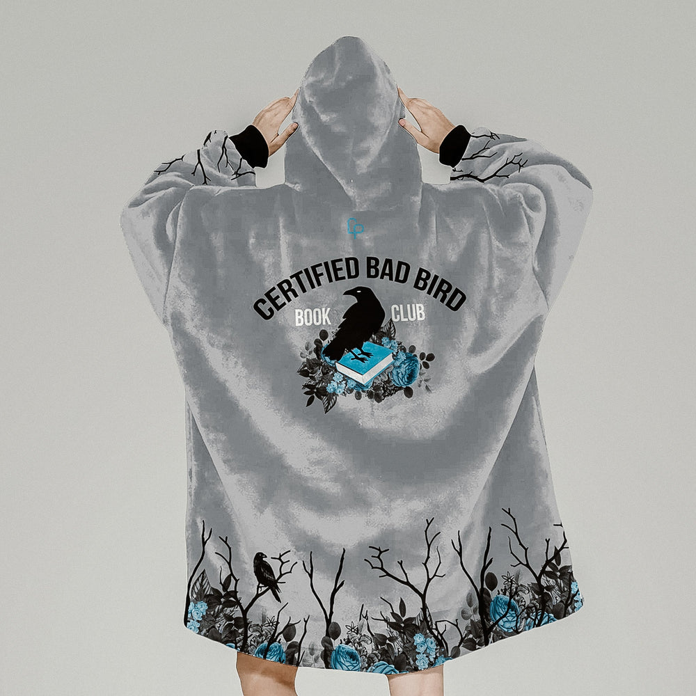 Print on Demand Blankets One size "Certified Bad Bird" Unisex Hooded Blanket