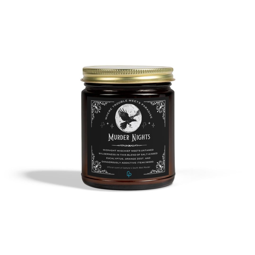 Print on Demand Candles 9oz / Amber "MURDER NIGHTS" Candle