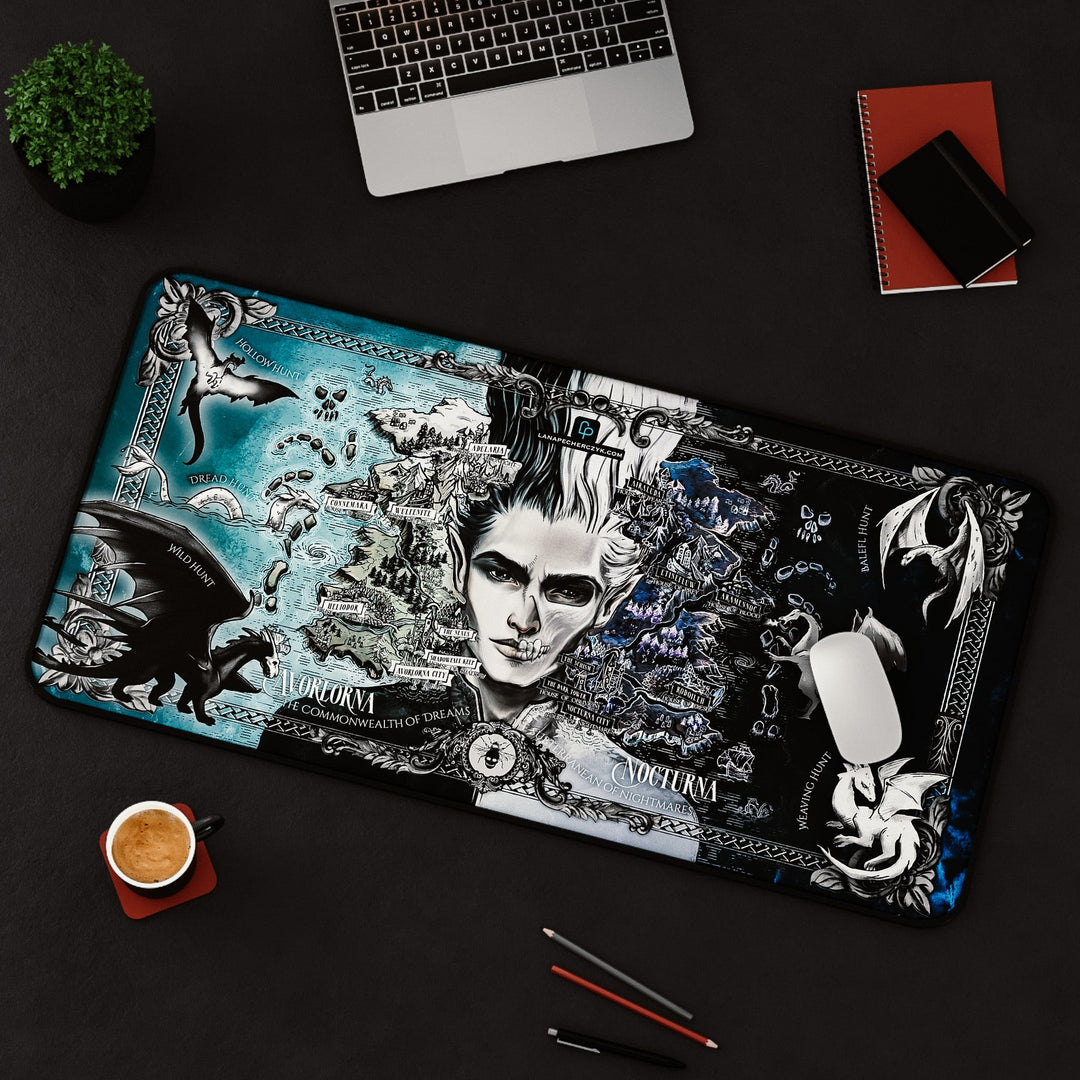 Print on Demand Home Decor "Dreams and Nightmares" Fae Devils Map Desk Mat