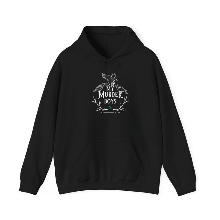 Print on Demand Hoodie S / Black "My Murder Boys" Holy Crow Triad Unisex Hooded Sweatshirt