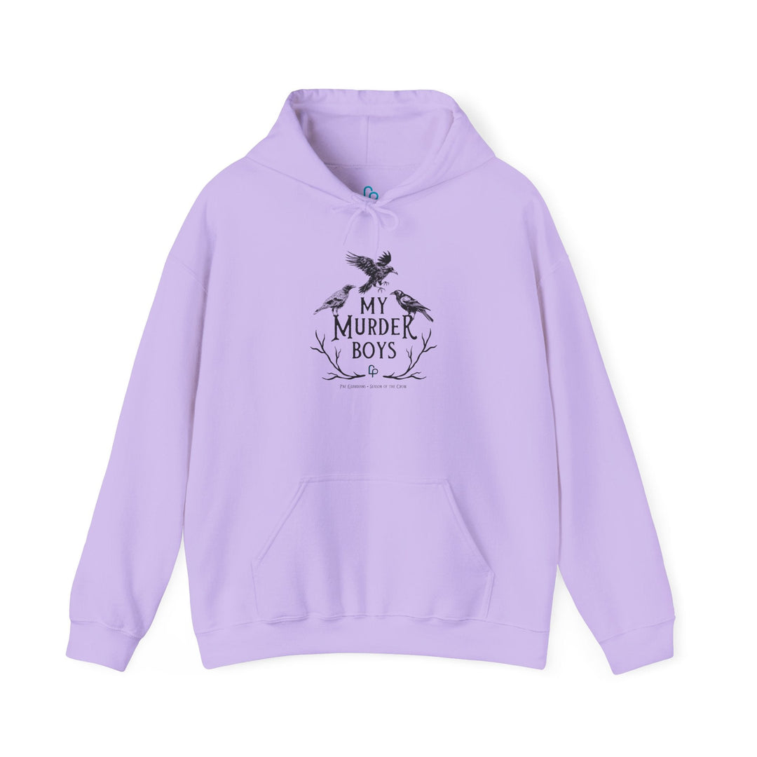 Print on Demand Hoodie S / Orchid "My Murder Boys" Holy Crow Triad Unisex Hooded Sweatshirt