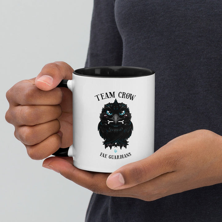 Print on Demand Swag Black - CROW Cute Team Logo Fae Guardians Mug with Color Inside