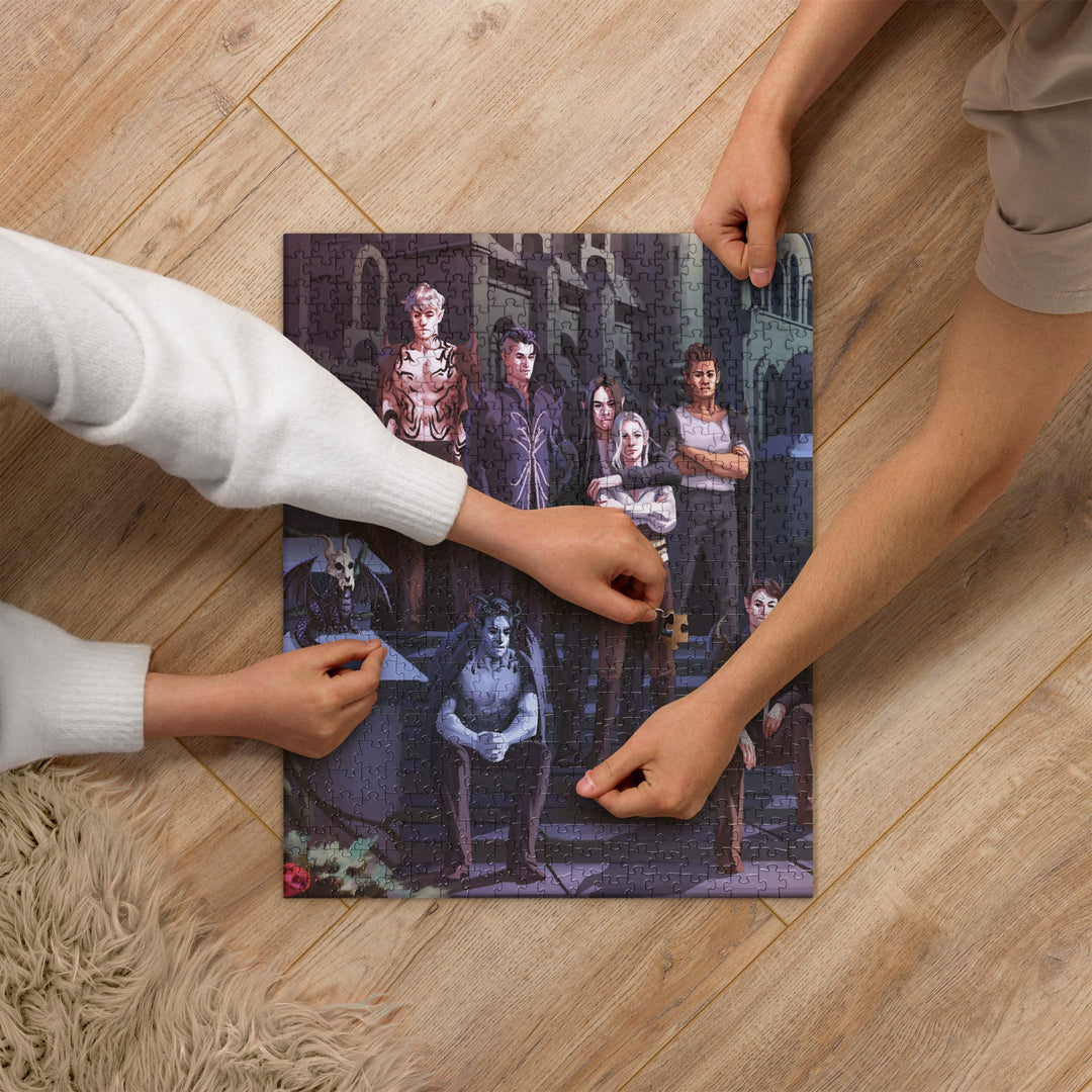 Print on Demand Swag Fae Devils Family Portrait Jigsaw puzzle