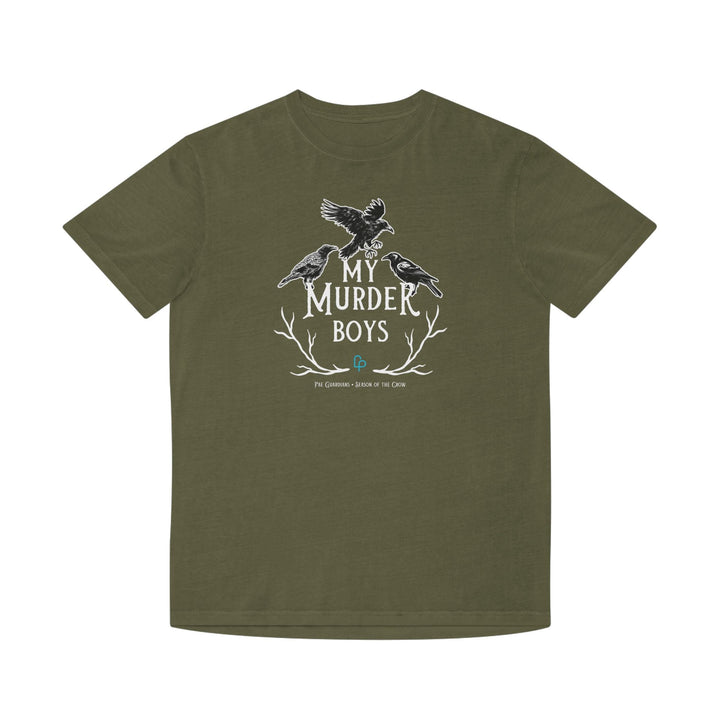 Print on Demand T-Shirt Faded Army / S "My Murder Boys" Holy Crow Triad Unisex Faded T-shirt