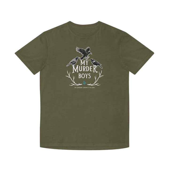 Print on Demand T-Shirt Faded Army / S "My Murder Boys" Holy Crow Triad Unisex Faded T-shirt