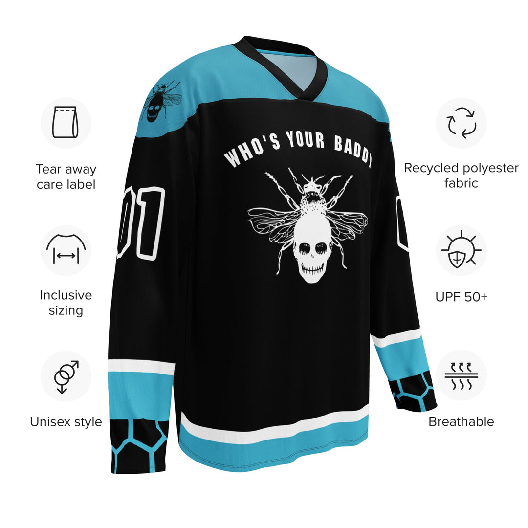 Print on Demand T-Shirt Fae Devils "Who's Your Baddy?" Hockey Fan Jersey