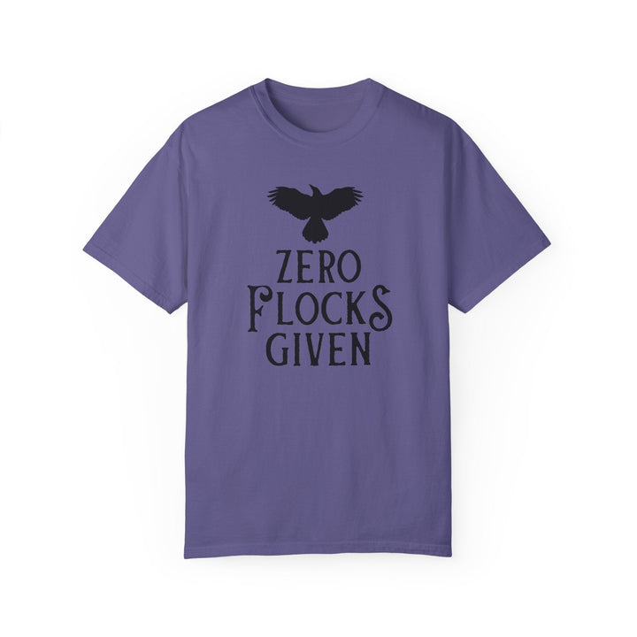 Print on Demand T-Shirt Grape / S "Zero Flocks Given" Team Crow Unisex T-Shirt