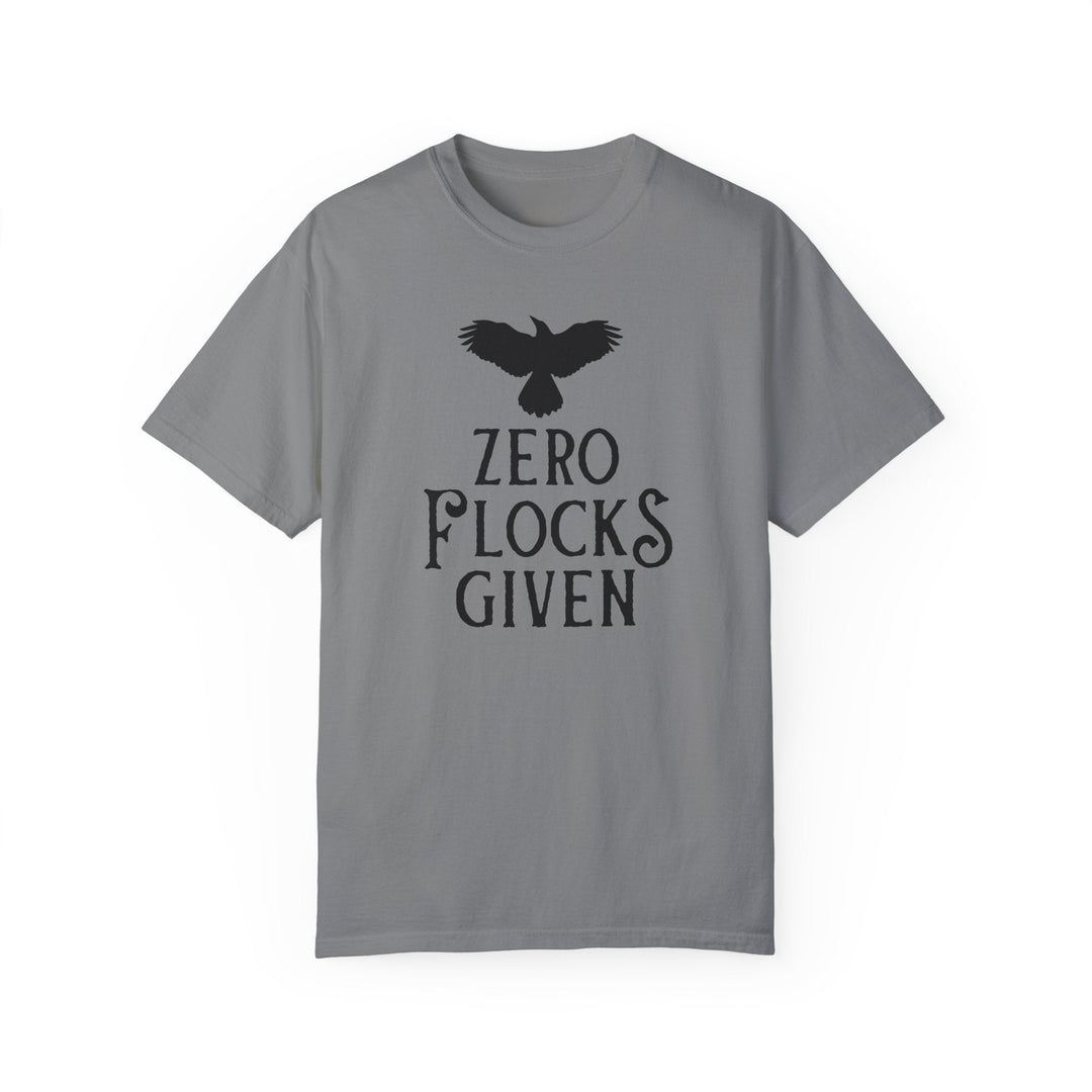 Print on Demand T-Shirt Grey / S "Zero Flocks Given" Team Crow Unisex T-Shirt