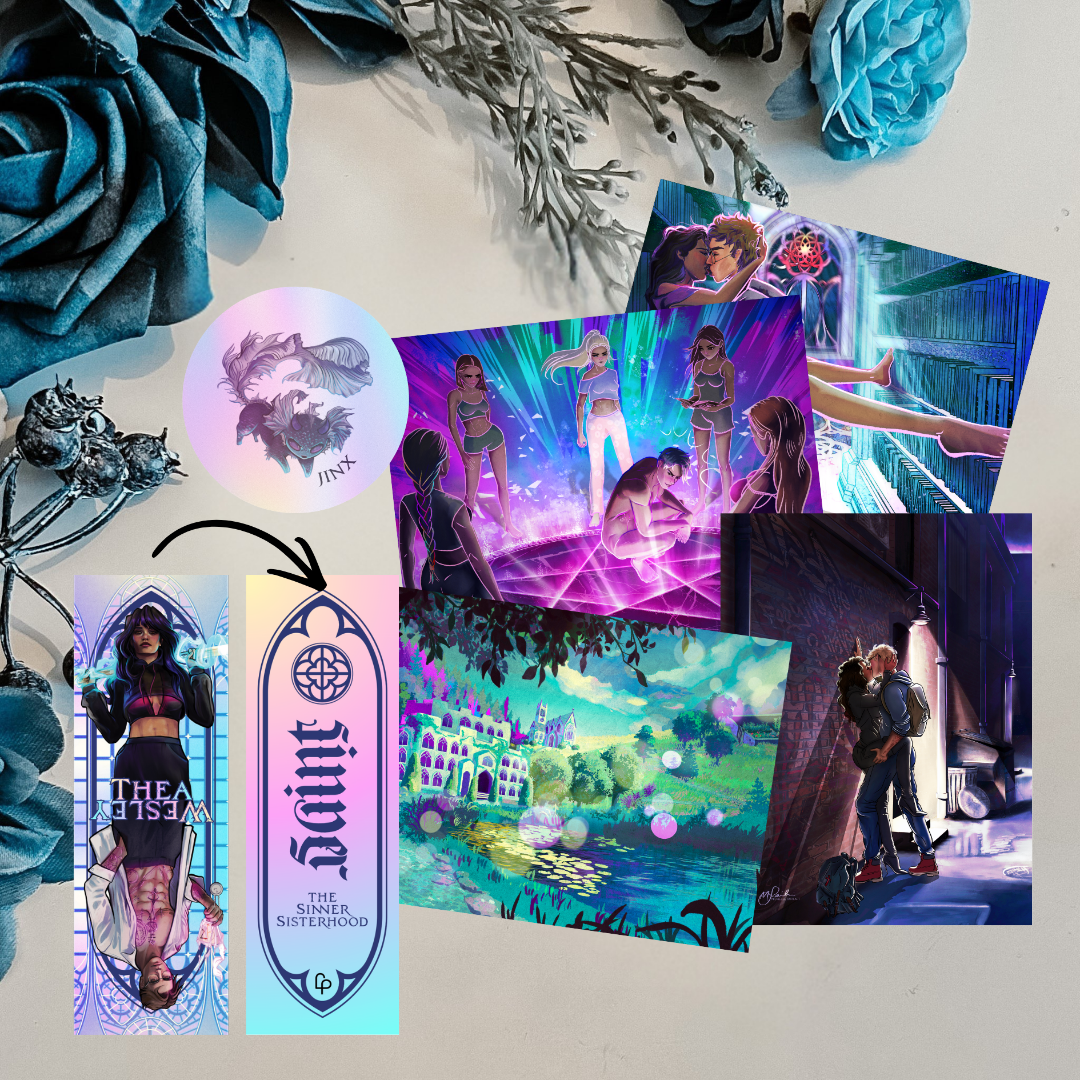 Collage of various cards and images with a focus on fantasy and artistic design.