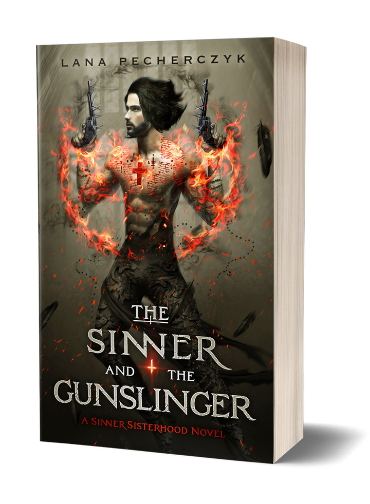 Lana Pecherczyk Romance Author Paperback The Sinner and the Gunslinger