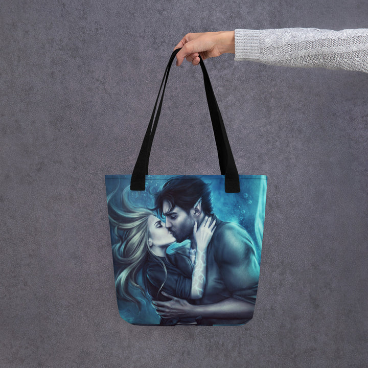 Print on Demand Handbags Black Fae Guardians – Jasper and Ada Tote bag