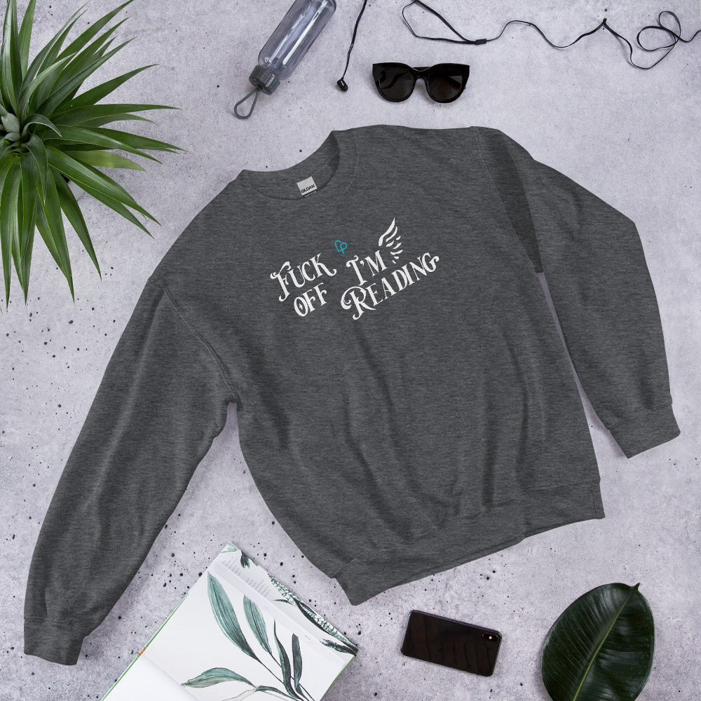 Print on Demand Shirts & Tops Dark Heather / S F-Off I'm Reading Unisex Sweatshirt