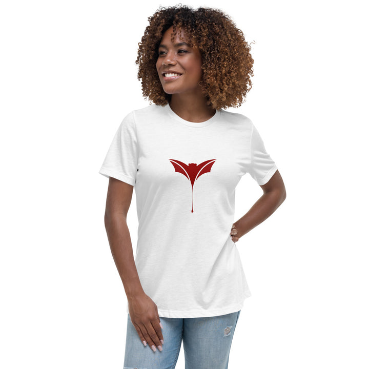 Print on Demand Shirts & Tops White / S Careful, I Bite Season of the Vampire Women's Relaxed T-Shirt